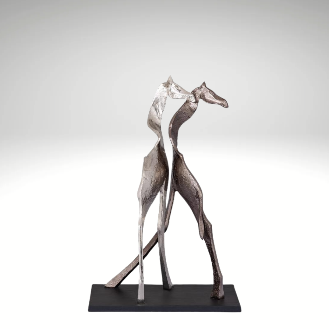 Skye Black Alu Statue – Giraffenform (Small)