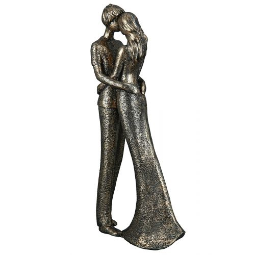 Romance – figure made of synthetic resin in bronze look