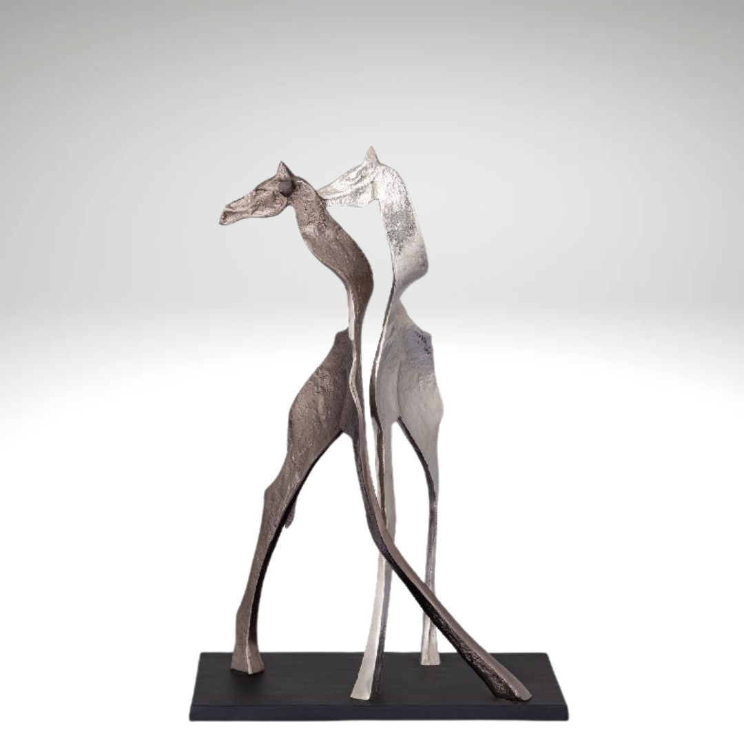 Skye Black Alu Statue – Giraffenform (Small)