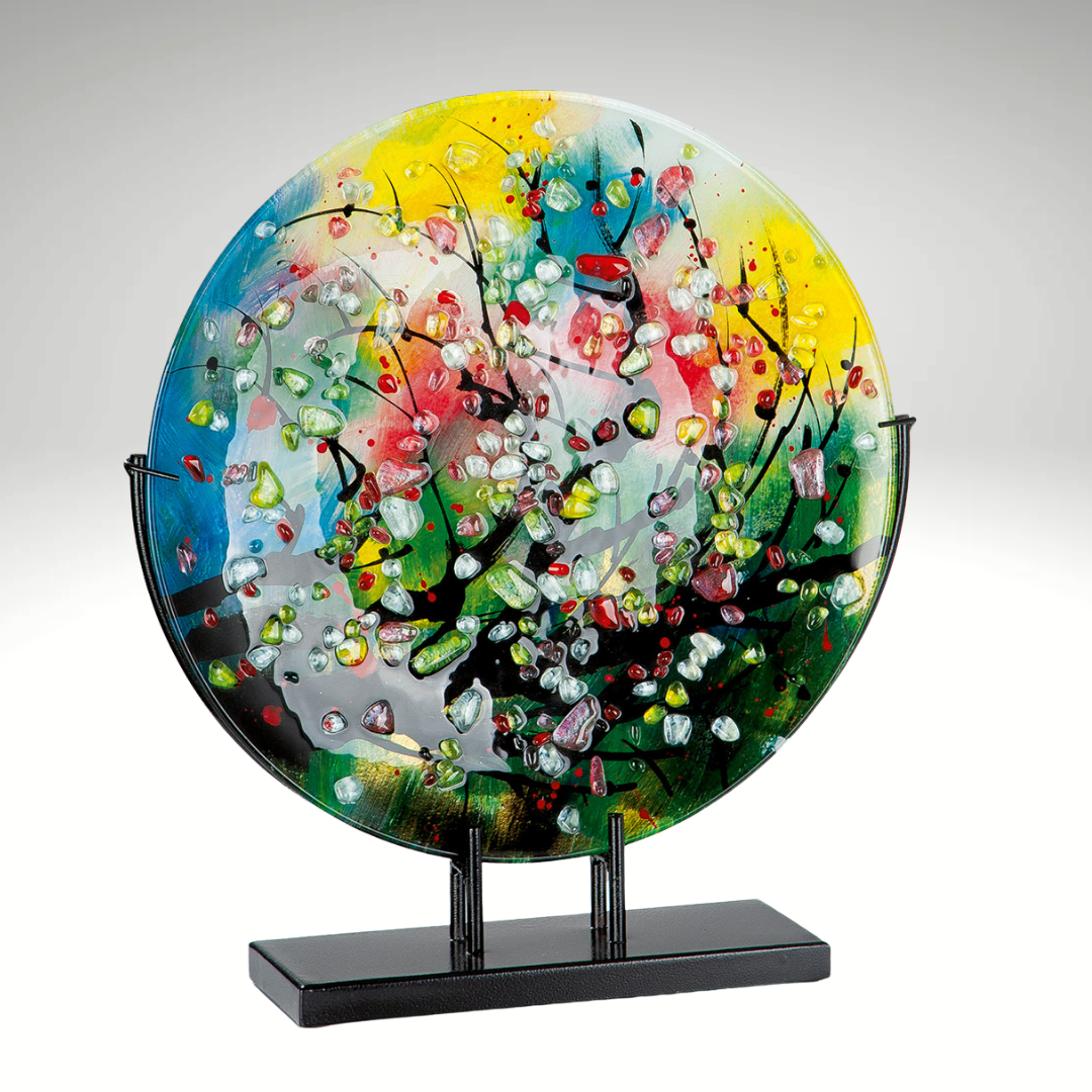 Glassart bowl "Nicosia" - Colorful art for your home