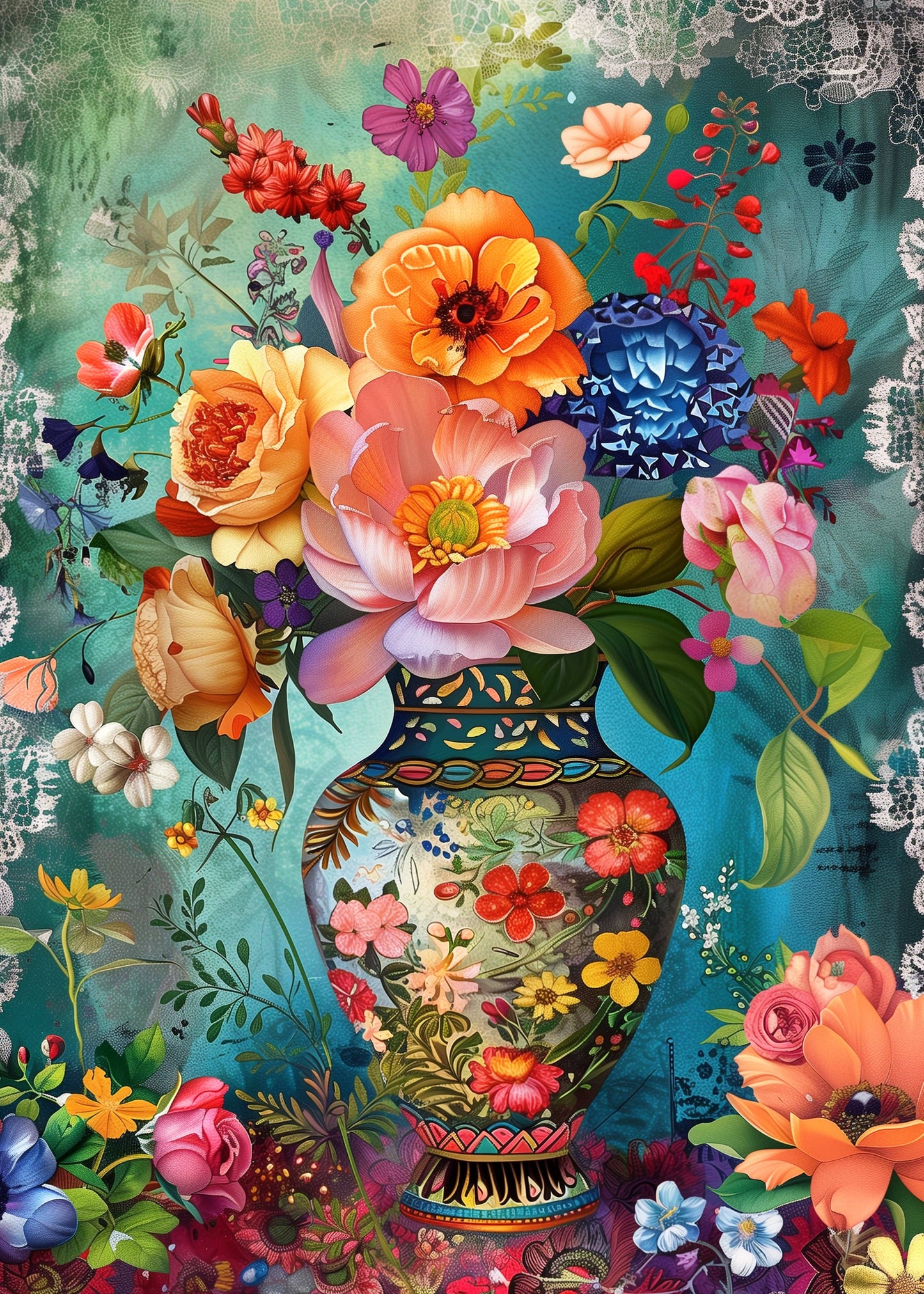 Flowers of the Dutch Masters: NR. 10, Karte von Fripperies