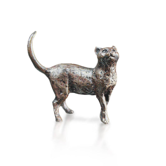 Butler & Peach miniature cat made of bronze, standing (2026)