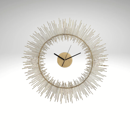 Anther Gold Wanduhr – Ein strahlender Blickfang