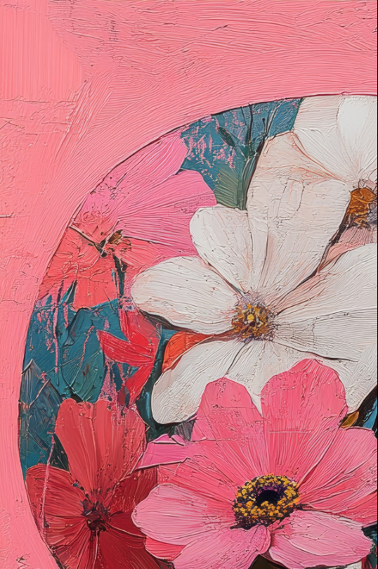 "Floral Enigma XXL – Giclée on high-quality cotton canvas