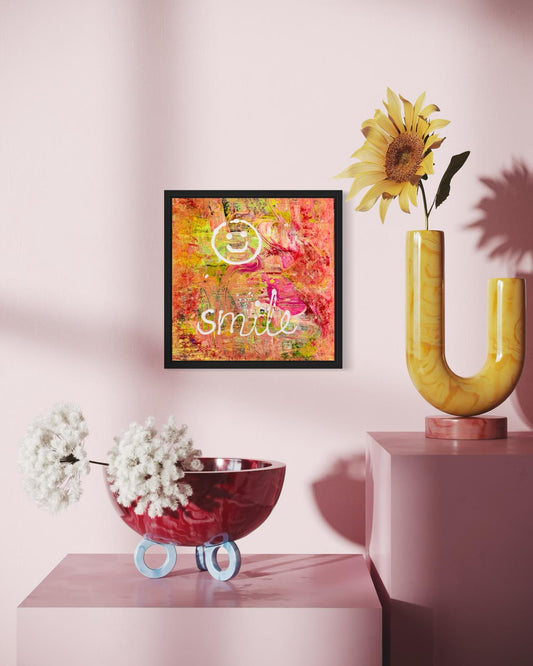 Gemälde Smile – weil ein Lächeln manchmal alles ändert