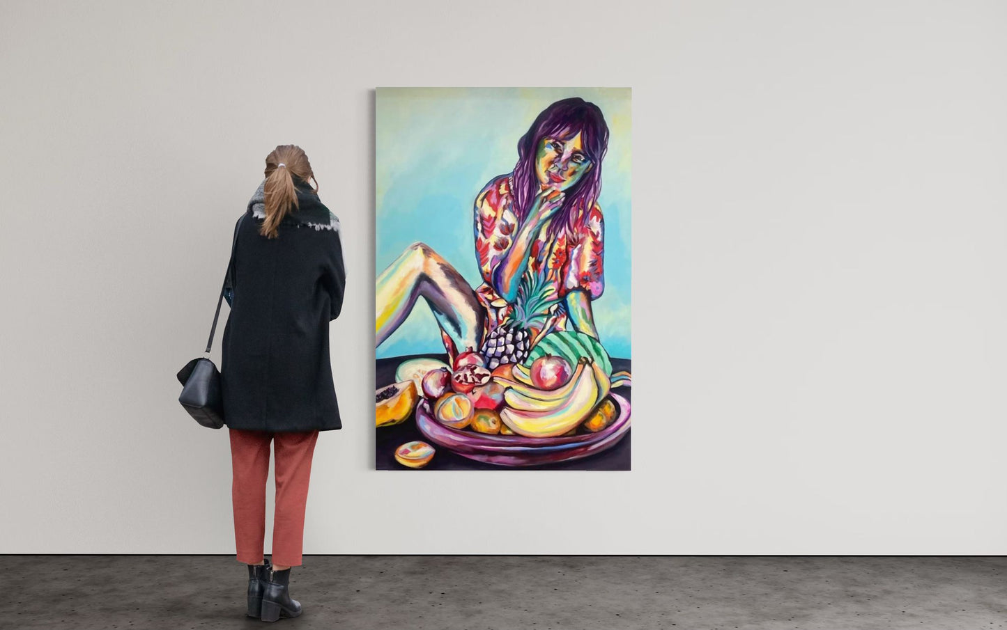 Obst auf dem Tisch - Gemälde von Claudia Ditters