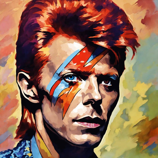 Klopf auf Holz: Impressed David – Handgefertigtes Kunstwerk aus Holz 15x15 cm