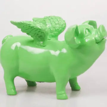 PIGGY BANK WITH WINGS Red