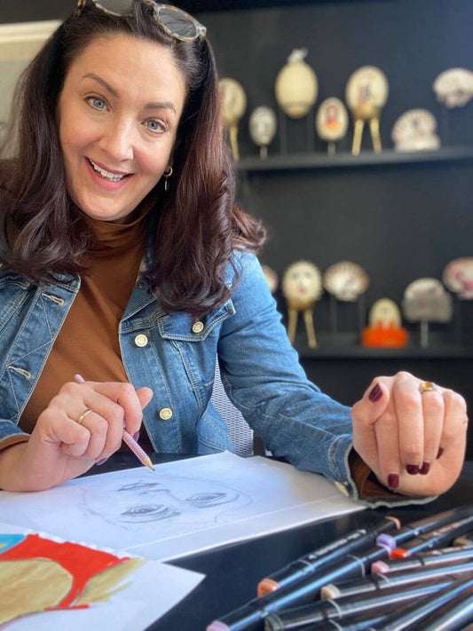 Vase Steingut "Lemon Frida", 16 cm