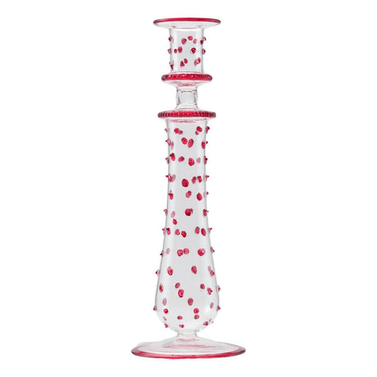 The Dots Clear/Red – Candlestick by Moonlight Copenhagen