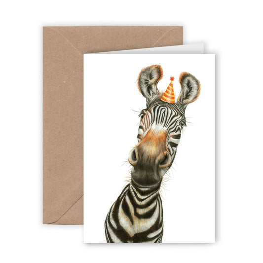 Funny Zebra Birthday Card – Animal Fun for Every Occasion