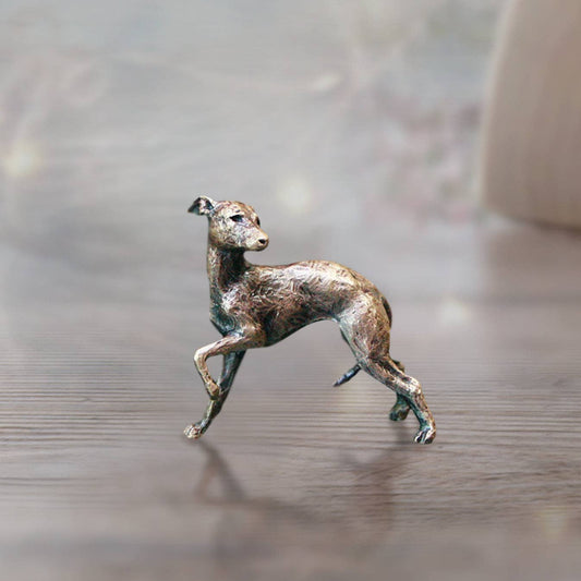 Butler & Peach Miniatur-Whippet aus Bronze