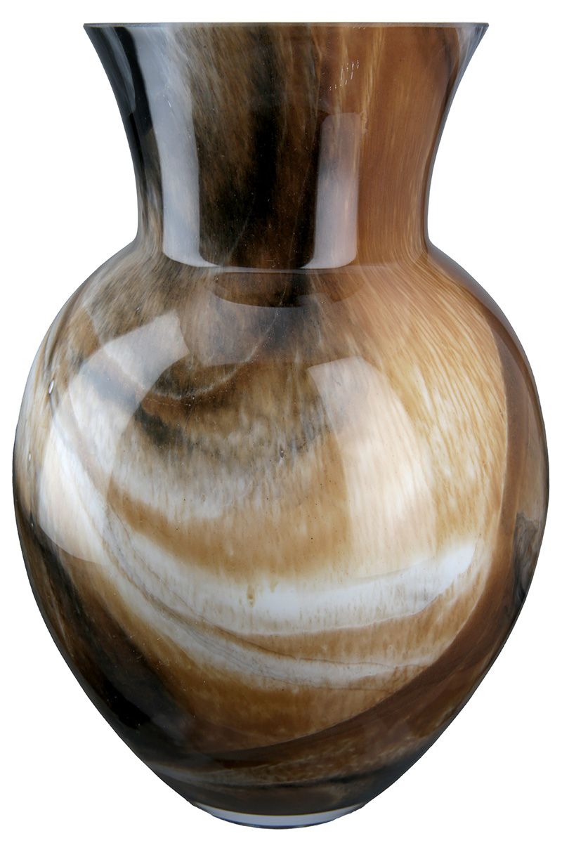 Vase "Draga", Glas, Braun