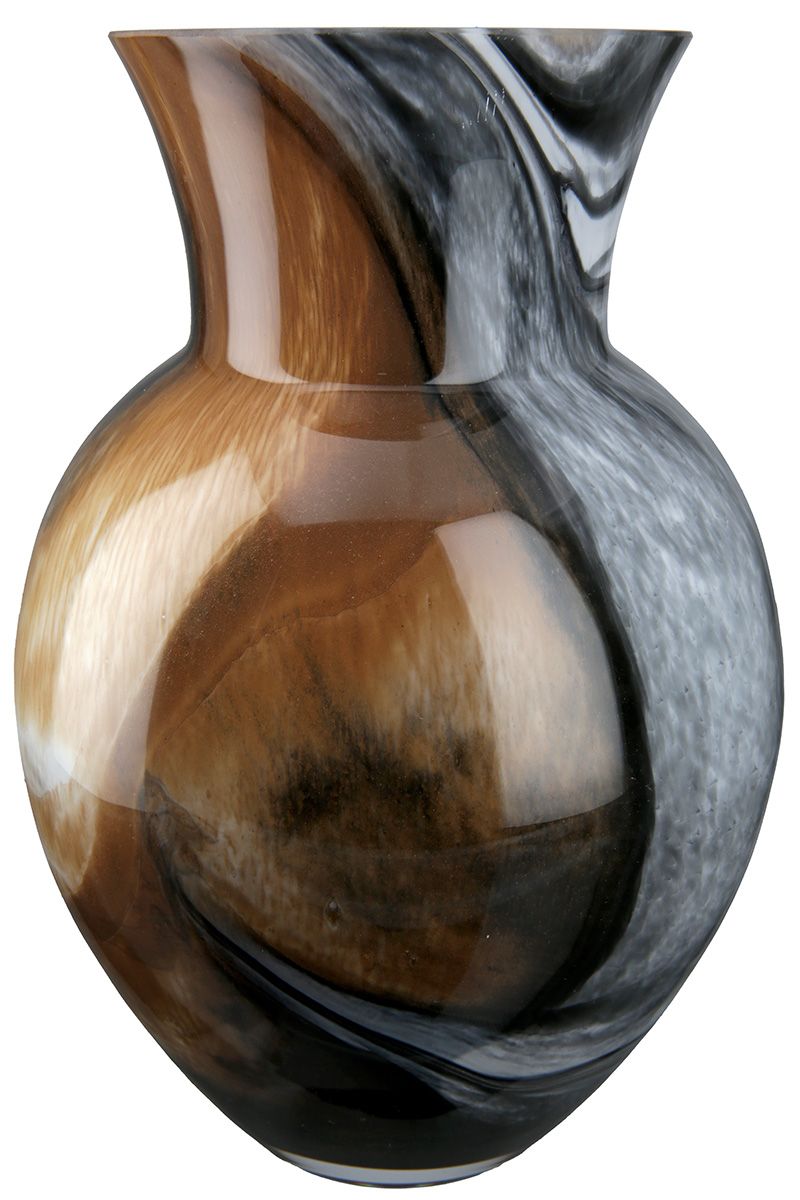 Vase "Draga", Glas, Braun