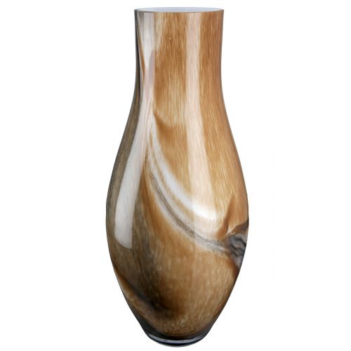 Vase "Draga", Glas, Braun