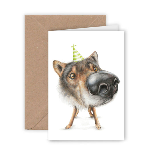 Funny Wolf Birthday Card – A funny greeting for special occasions