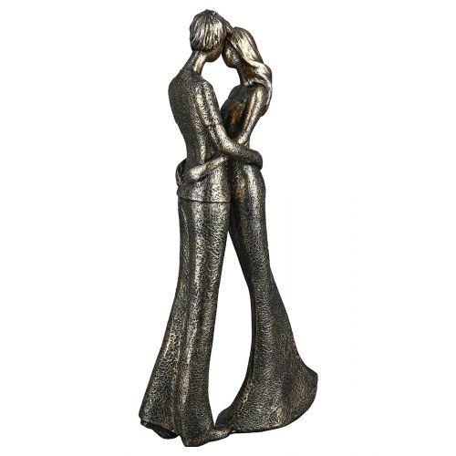 Romantik – Figur aus Kunstharz in bronzefarbener Optik