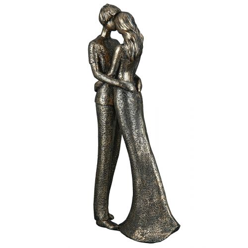 Romantik – Figur aus Kunstharz in bronzefarbener Optik