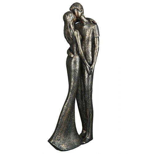 Romantik – Figur aus Kunstharz in bronzefarbener Optik