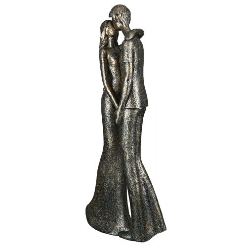 Romantik – Figur aus Kunstharz in bronzefarbener Optik