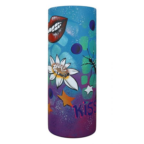 Street Art Vase – Glass vase with graffiti motif and heart design