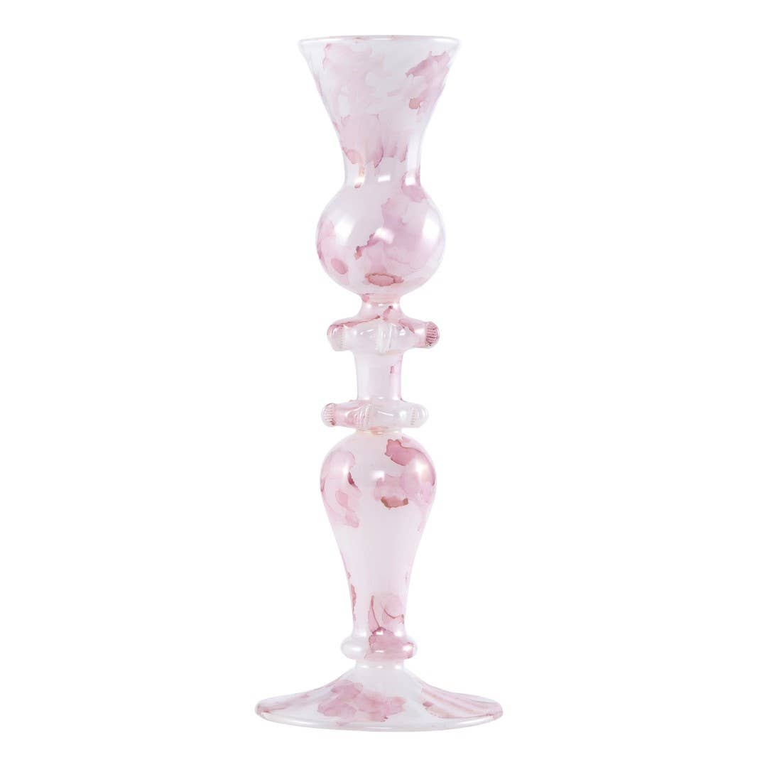 Mary Rose Marble Candlestick by Moonlight Copenhagen – Unique design in mouth-blown glass