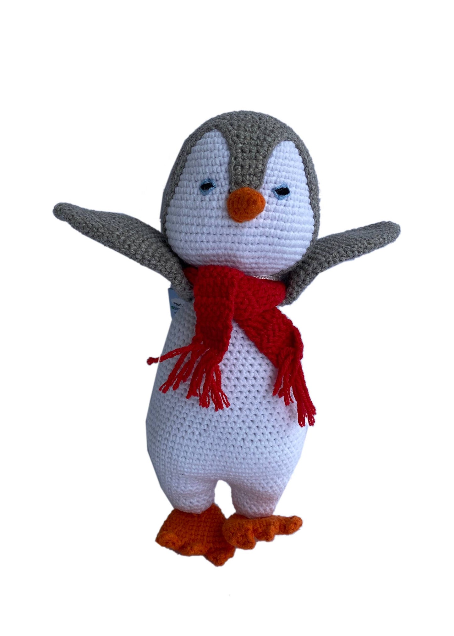 Little Penguin – Handmade unique piece made of natural cotton