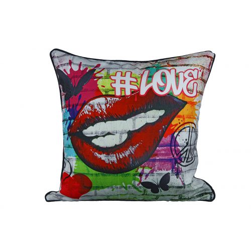 Street Art – Square cushion set with graffiti motif