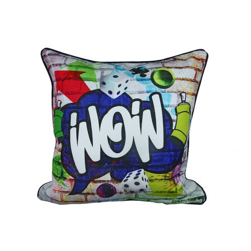 Street Art – Square cushion set with graffiti motif