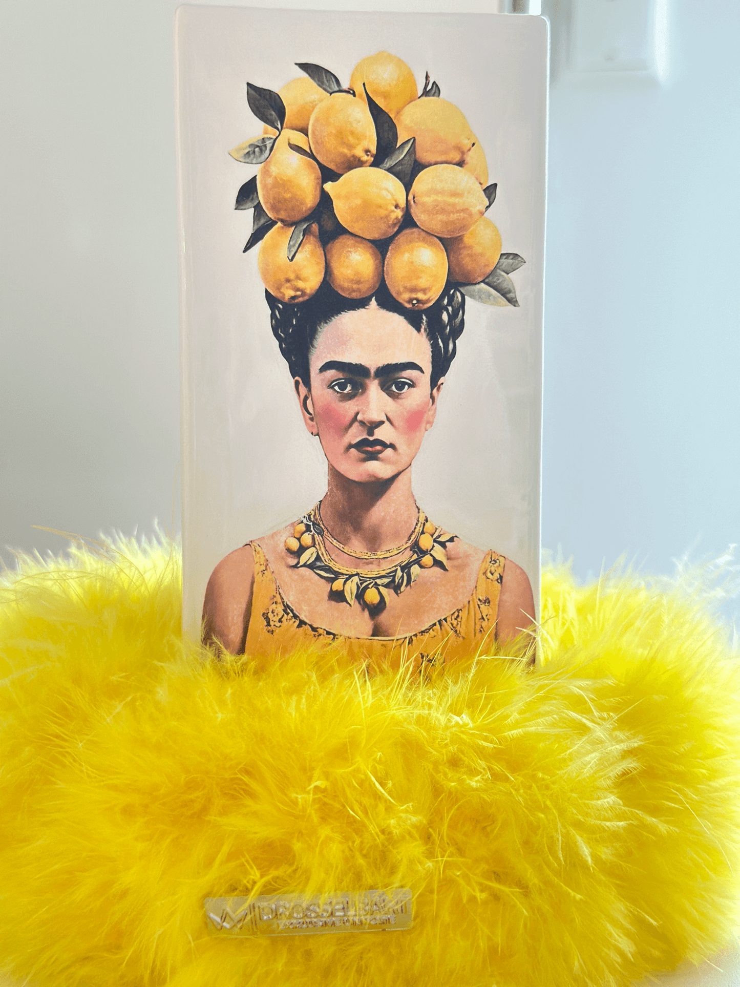 Vase stoneware "Lemon Frida", 16 cm