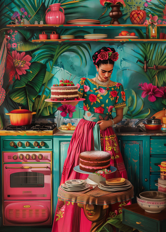 Frida Kahlo: Baking Day | Fripperies Card