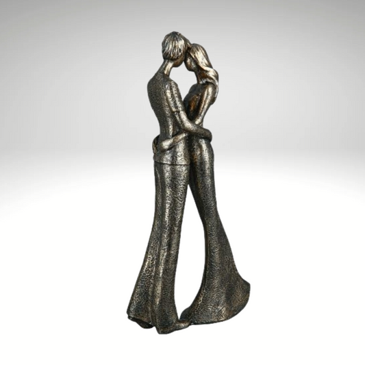 Romance – figure made of synthetic resin in bronze look