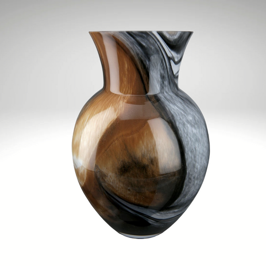 Vase "Draga", Glas, Braun