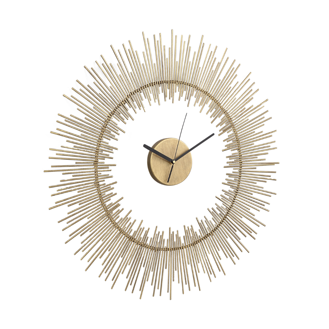 Anther Gold Wall Clock – A radiant eye-catcher