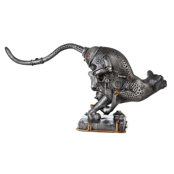 Steampunk Gepard "Steampunk Pard" – Kunstharz