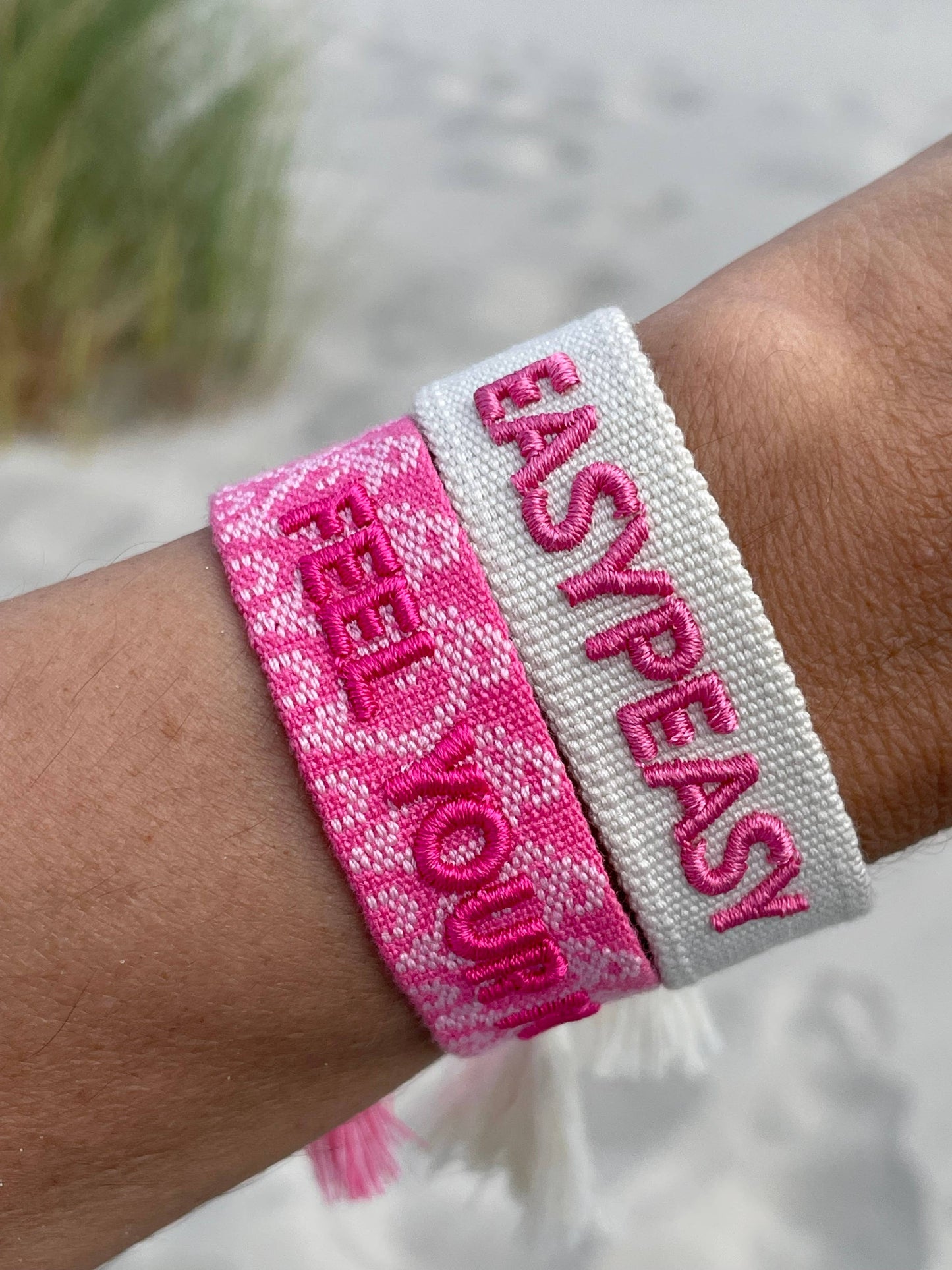 EASYPEASY Statement Armband gewebt, bestickt