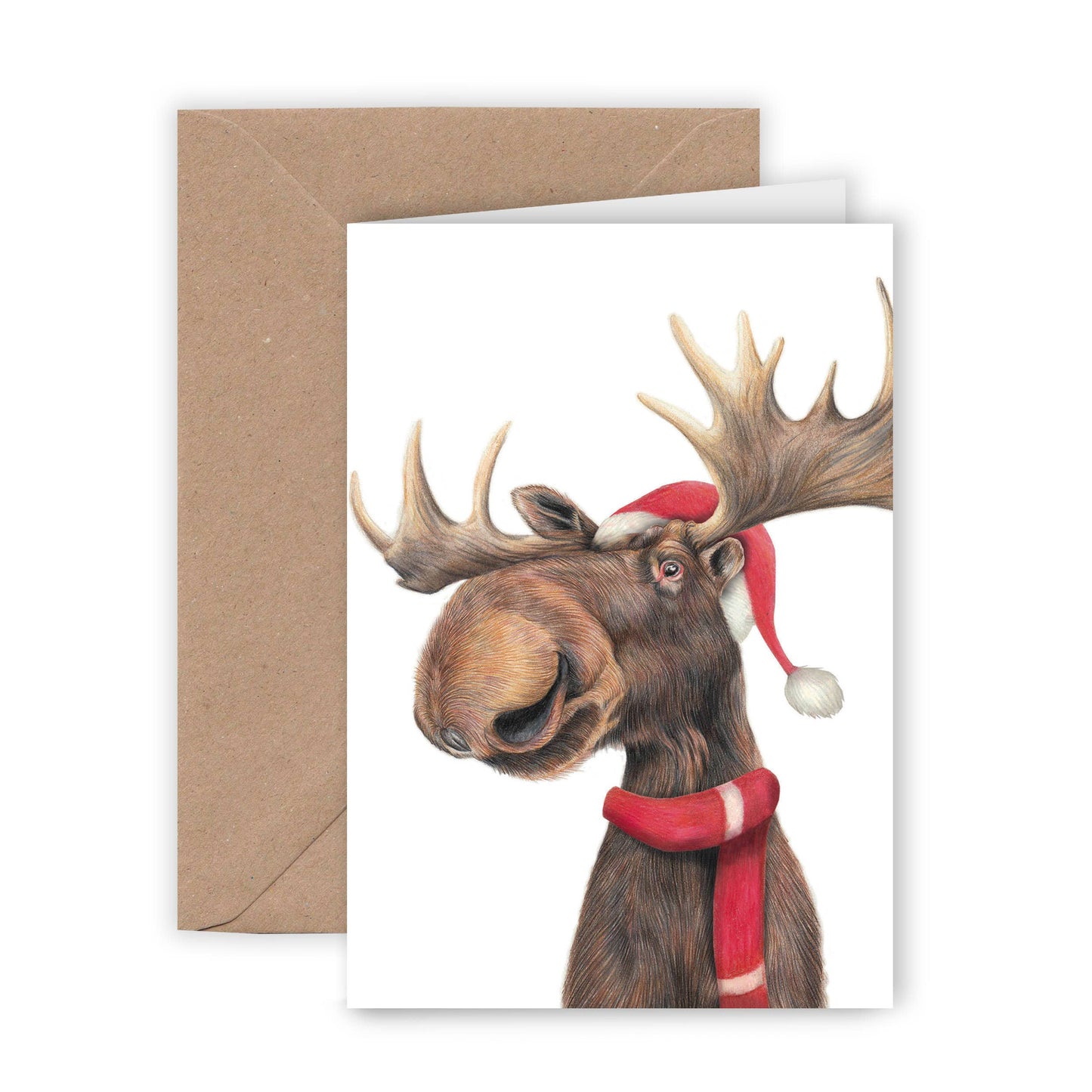 Funny moose Christmas card – an animal greeting for every occasion