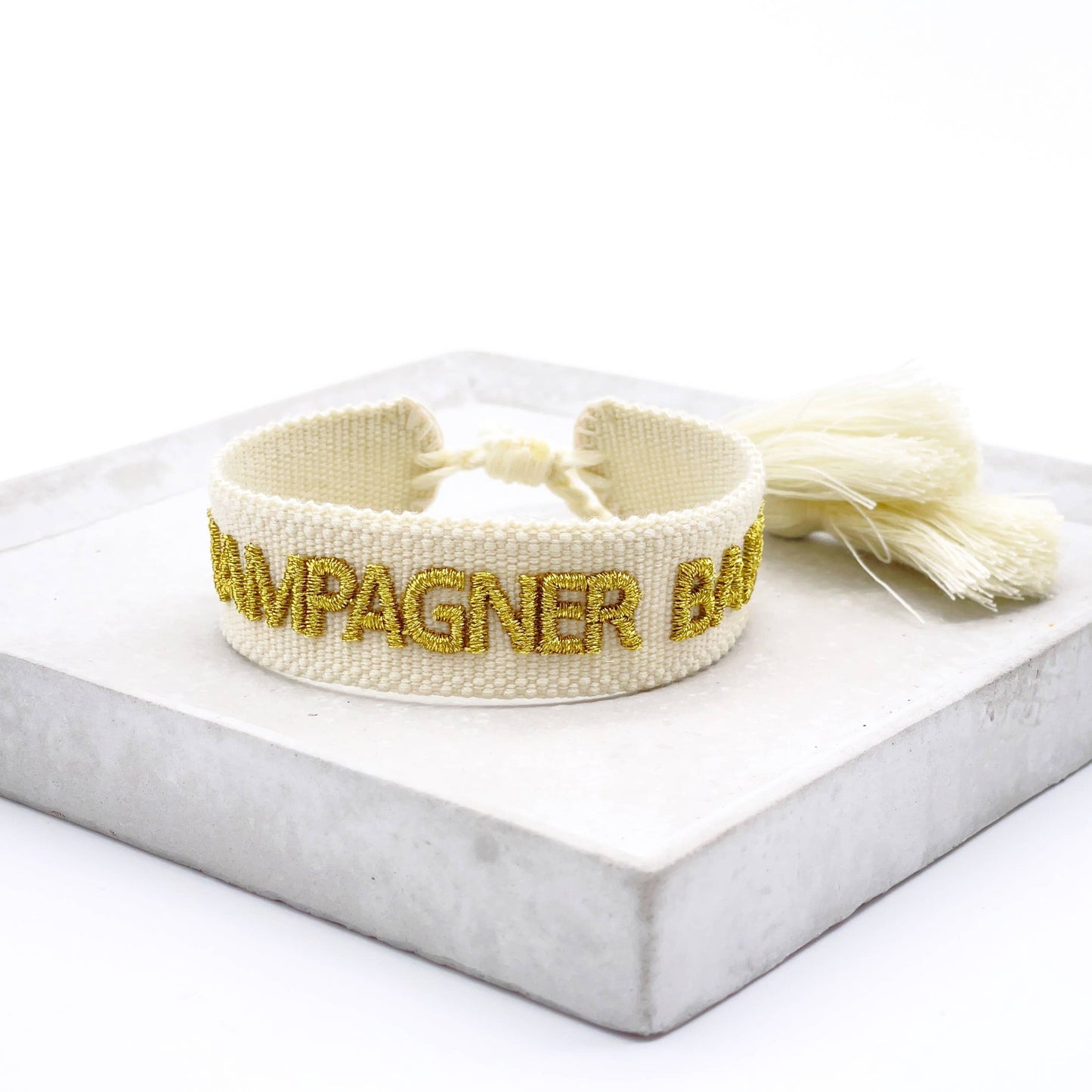 CHAMPAGNER BABY Statement Armband – Boho Style für dein Handgelenk